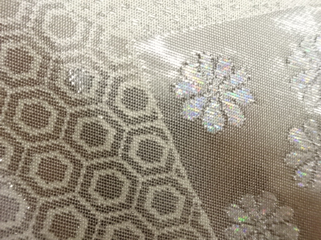 着物・帯 ] - 袋帯 プラチナオロール二重箔切り嵌め風古典柄に小花